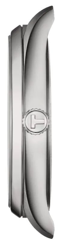 ساعة تيسوت سويسرية للرجال ، عقارب بتصميم دائري ، سوار ستانلس ستيل ، مقاومة للماء ، سيلفر ،T150-410-11-051