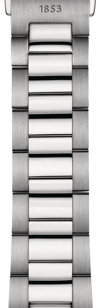 ساعة تيسوت سويسرية للرجال ، عقارب بتصميم دائري ، سوار ستانلس ستيل ، مقاومة للماء ، سيلفر ،T150-410-11-051