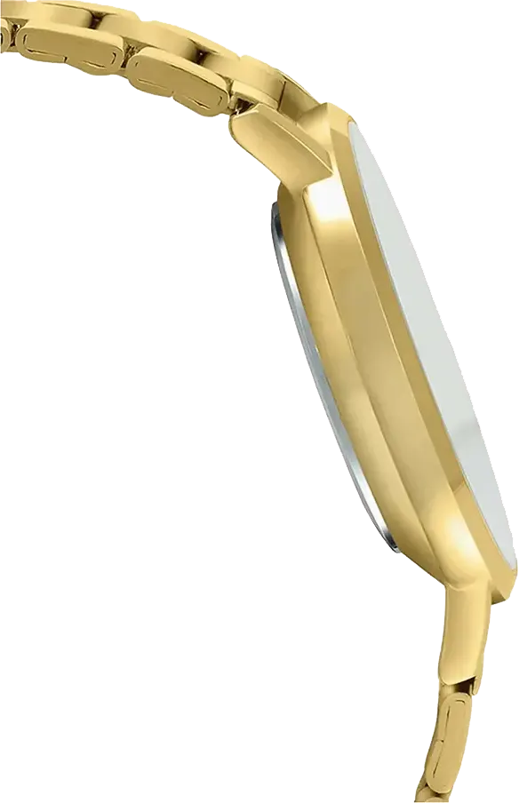 ساعة كاسيو للرجال، مينا سوداء، عقارب دائرية، سوار ستانلس ستيل ذهبي، ساعة يد تناظرية، اطار ستانلس ستيل ذهبي، MTP-VT01G-1BUDF