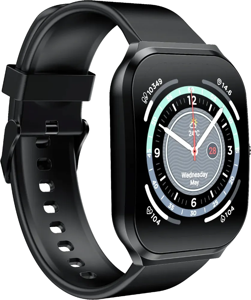 ساعة انفينيكس الذكية XWatch 3 Plus XW3P، شاشة تعمل باللمس 2.13 بوصة ، بلوتوث ، مقاومة للماء ، 300 مللي أمبير ، أسود