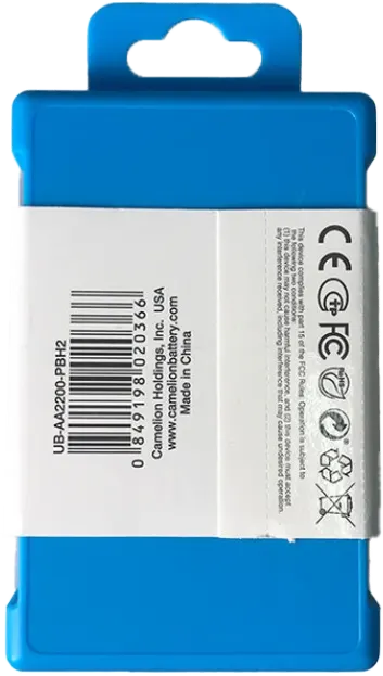 بطاريات كامليون ، قابلة لإعادة الشحن ، من نوع AA ، شحن سريع ، 1460 مللي أمبير ، AA-2200