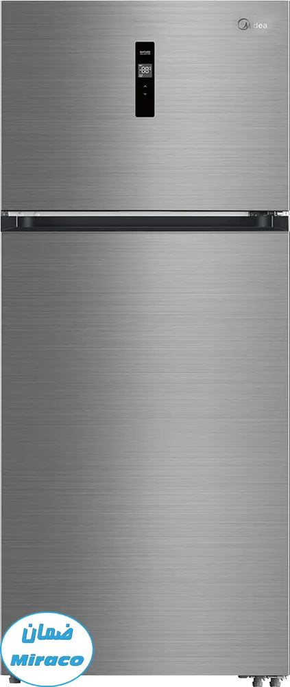 ثلاجة ميديا برو ستيل نوفروست، 535 لتر، 2 باب، شاشة ديجيتال، انفرتر، لون فضي، موديل MDRT723MTN46D