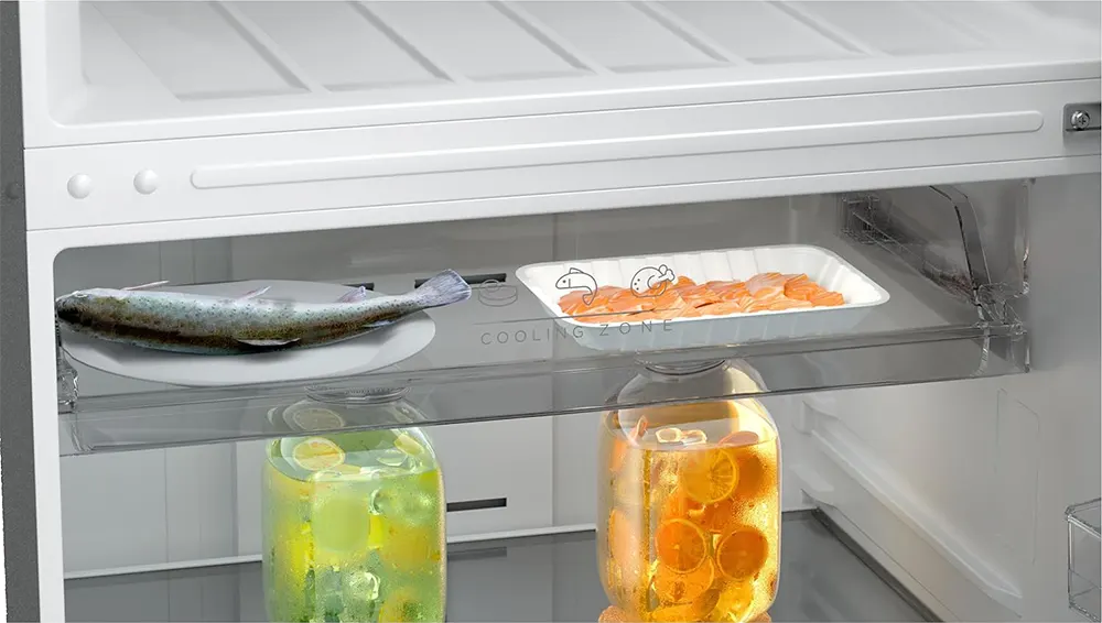 ثلاجة ميديا برو ستيل نوفروست، 535 لتر، 2 باب، شاشة ديجيتال، انفرتر، لون فضي، موديل MDRT723MTN46D