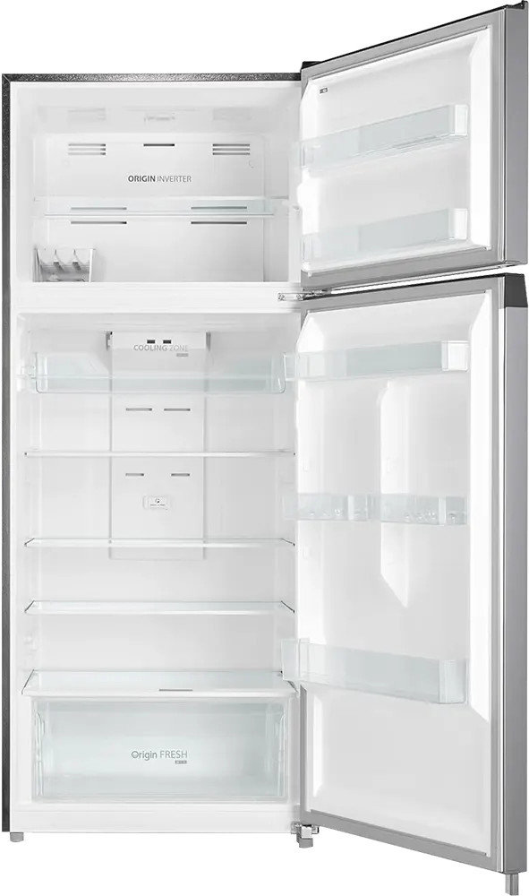 ثلاجة توشيبا نوفروست، 535 لتر، 2 باب، انفرتر، شاشة ديجيتال، ستانلس ستيل، فضي ، موديل GR-RT702WE-PMN(02)