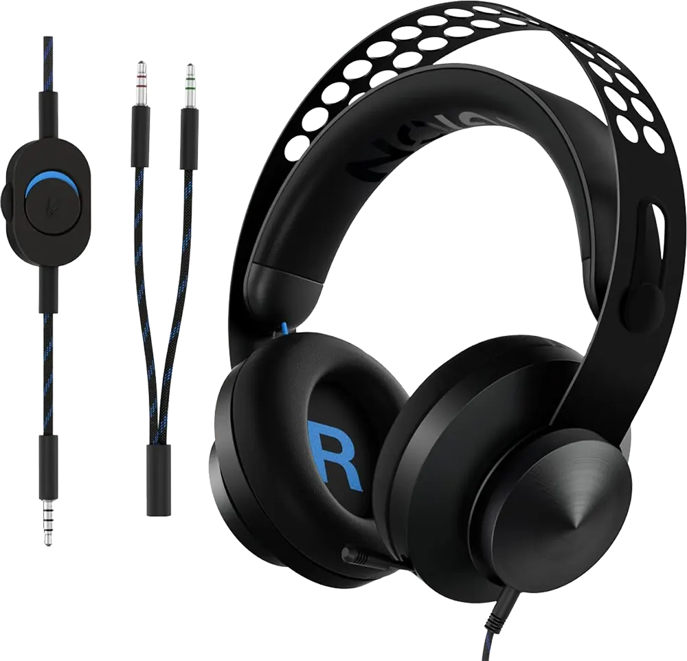 سماعة رأس سلكية للألعاب من لينوفو ليجون H300 ستيريو، مقبس 3.5 ملم، أسود