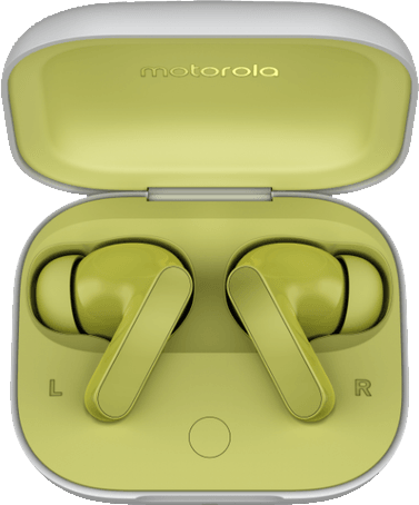 سماعة أذن لاسلكية موتورولا ، بلوتوث 5.3 ، إلغاء الضوضاء النشط ، أخضر فاتح ، XT2443-1