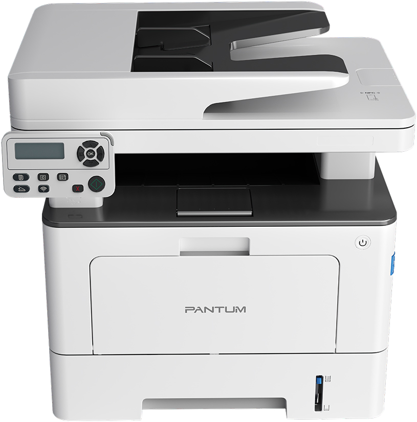 طابعة ليزرجيت بانتوم ، متعددة الوظائف ، طباعة ومسح ضوئي ونسخ و تغذية تلقائية، أحادية اللون ، طباعة على الوجهين ، واي فاي ، usb ، إيثرنت ، أبيض ، BM5100ADW