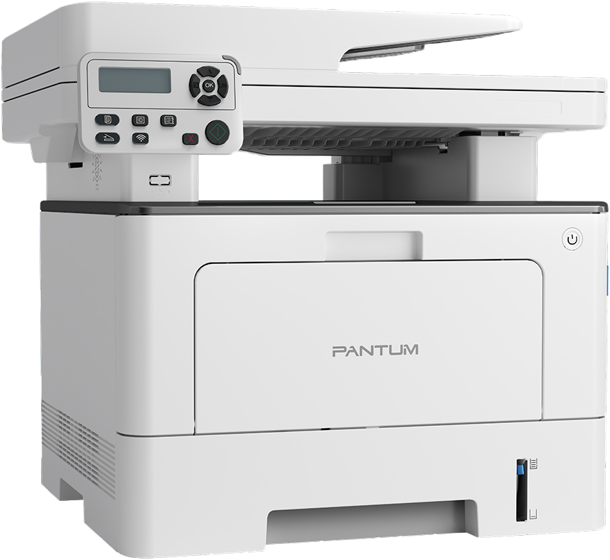 طابعة ليزرجيت بانتوم ، متعددة الوظائف ، طباعة ومسح ضوئي ونسخ و تغذية تلقائية، أحادية اللون ، طباعة على الوجهين ، واي فاي ، usb ، إيثرنت ، أبيض ، BM5100ADW