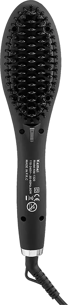 فرشاة فرد الشعر الكهربائية من كيمي، شاشة رقمية، أسود، KM 1320