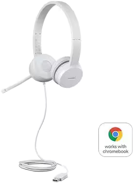 سماعة رأس سلكية لينوفو ستيريو 110 ، usb-A ، رمادي فاتح ، GXD1B67867