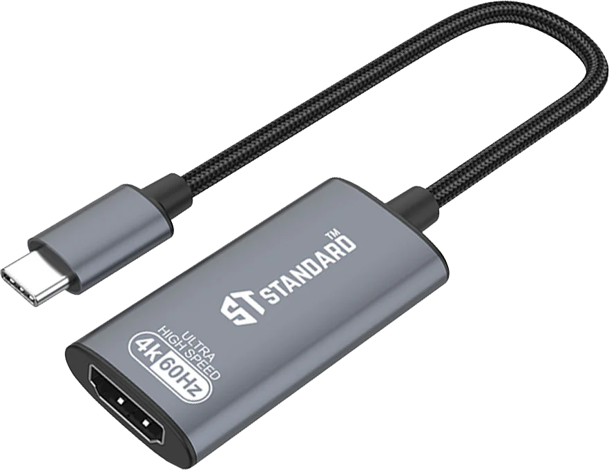 محول توصيل من ستاندرد ، type-c الى hdmi ، رمادي ،  ST-UC981M