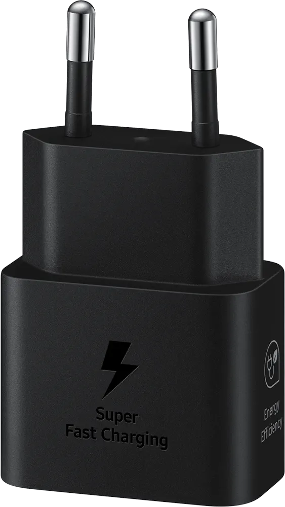 شاحن سامسونج سريع ، 25 واط ، كابل تايب سي الى تايب سي , موفر للطاقة، اسود , EP-T2510NBEGWW