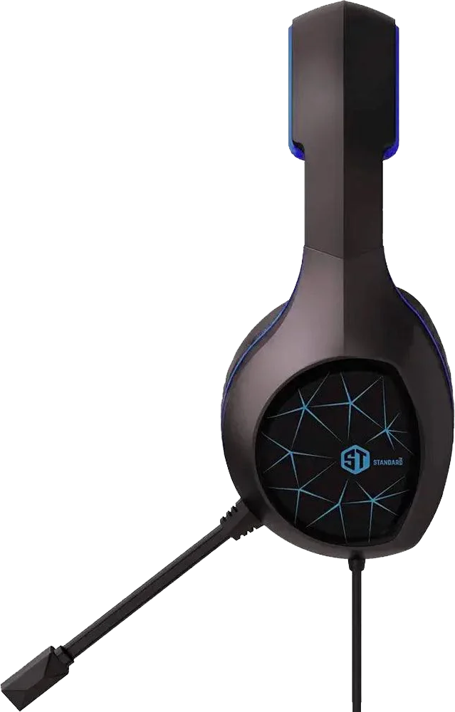سماعة رأس سلكية سمارت من ستاندرد ، صوت ستيريو محيطي ، مايك بخاصية الغاء الضوضاء ، أزرق ، GM-2100ENC