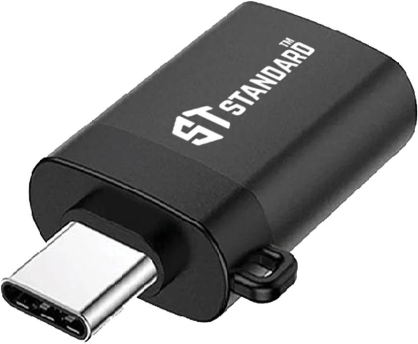 محول otg من ستاندرد ، من usb 3 الى type-c ، أسود ، ST-9130T