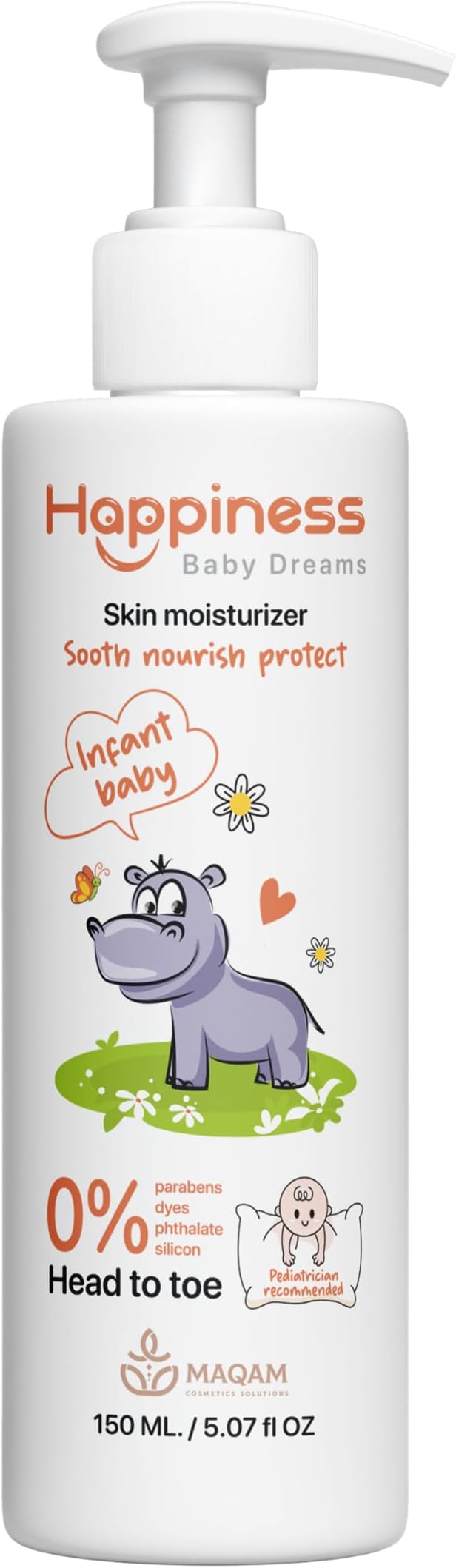 لوشن للاطفال هابينيس، لوشن مرطب اللجسم، 150 مل.