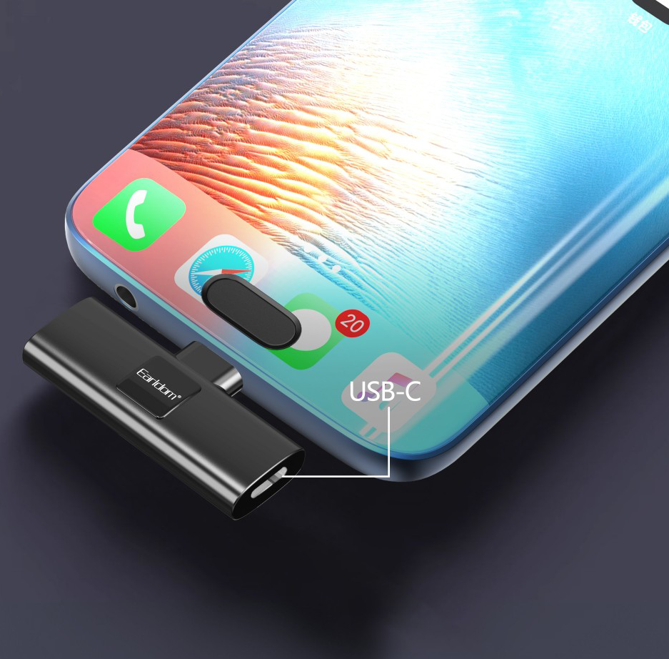 ميكروفون لاسلكي ايرلدوم ، خاصية الغاء الضوضاء ، موصل type-c ، أسود ، ET-MC7C