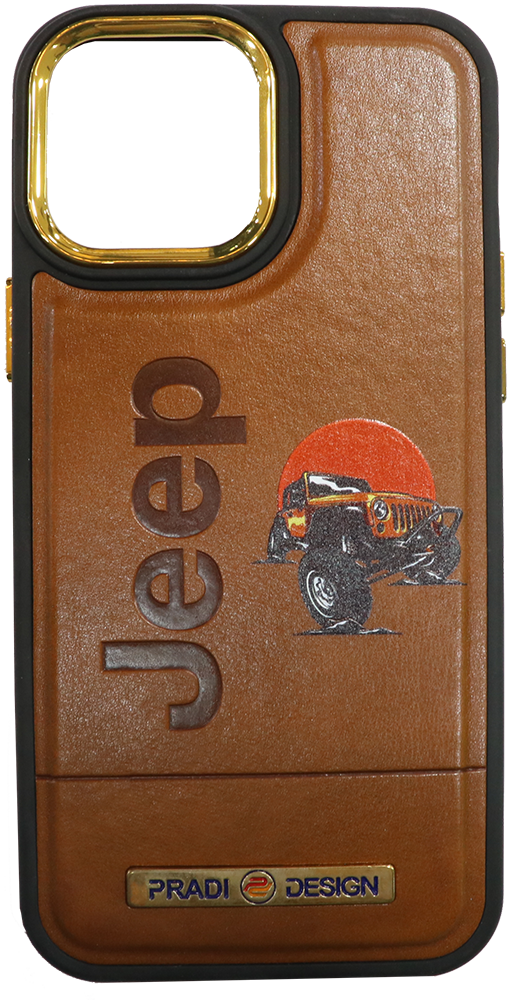 جراب آيفون 13 برو ماكس تصميم Jeep ، جلدي عالي الجودة ، متعدد الألوان