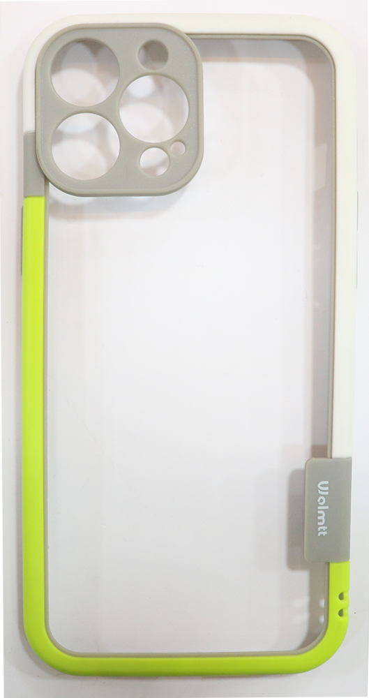 جراب هاتف آيفون 13 برو ماكس ، حماية شفافة مع فريم ملون ، متعدد الألوان