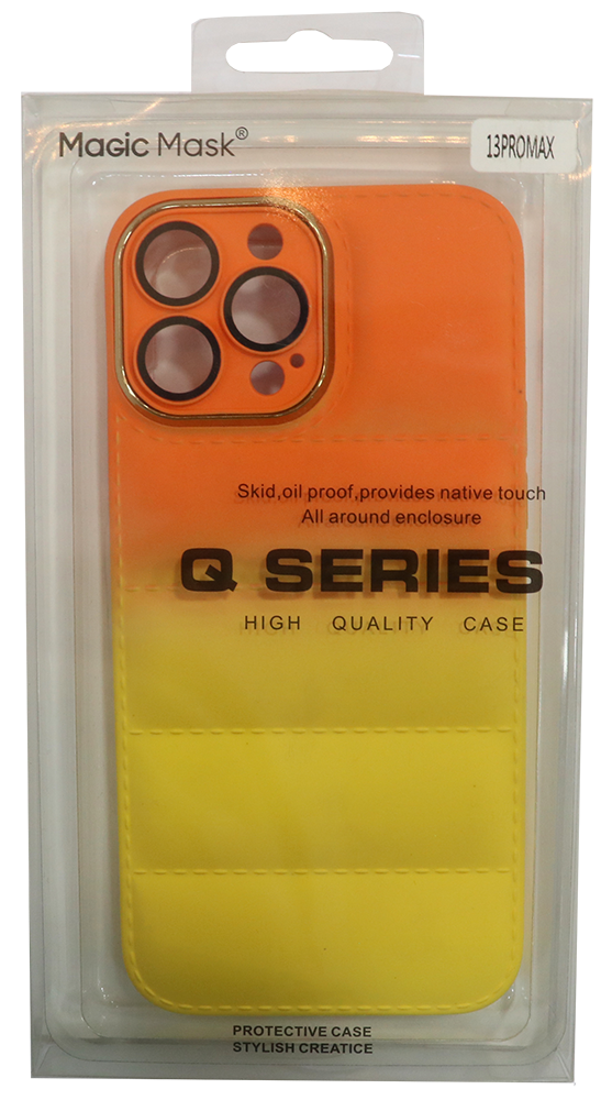 جراب حماية من Q Series لهاتف آيفون 13 برو ماكس ، 2 لون ، متعدد الألوان