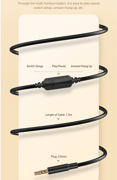 سماعة رأس سلكية هيد ماونت من اوي ، موصل 3.5 مم ، صوت ستيرو، ميكروفون مدمج ، أسود ، GM-6