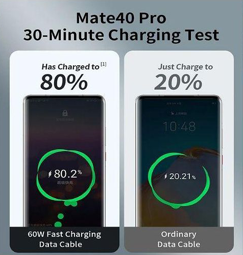 كابل بيانات من اوي ، يدعم الشحن السريع ، 60 وات ، أسود ،  CL-125T