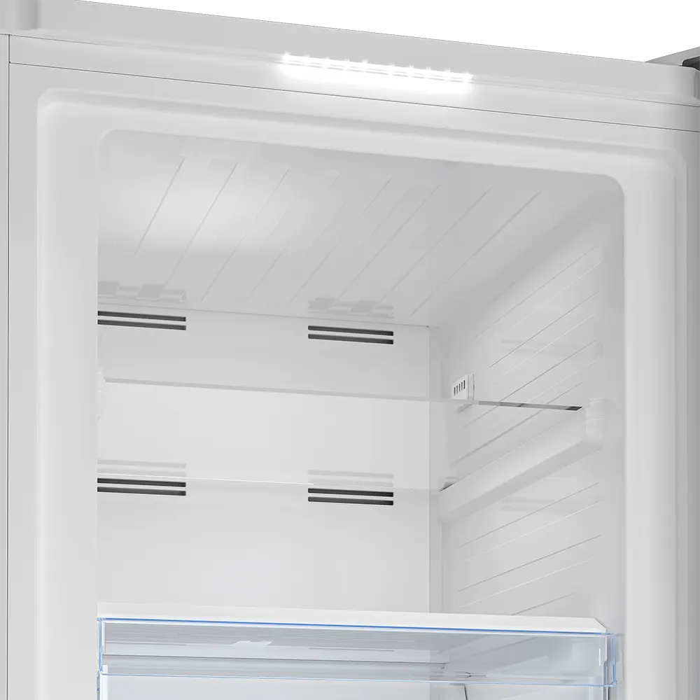 Beko No Frost 8 Drawer Upright Freezer, Digital Touch Screen, Inverter, Stainless Steel, Silver, RFNE448E35XB