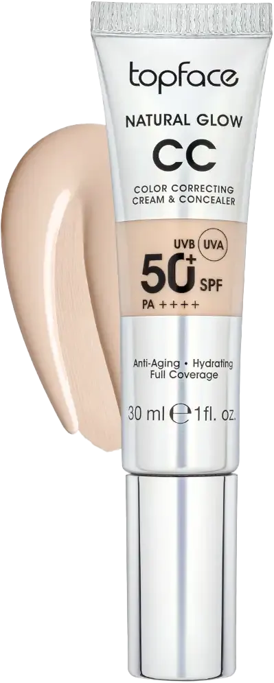 سي سي كريم توب فيس ناتشورال جلو بعامل حماية من الشمس 50+، 001