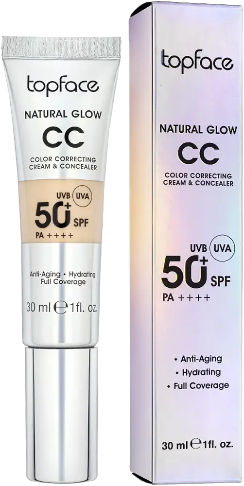 سي سي كريم ناتشورال جلو من توب فيس بعامل حماية من الشمس 50+، 002