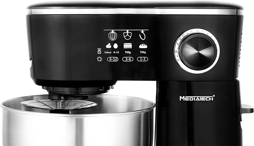 عجان ميديا تك 1200 وات، 5.5 لتر، 12 سرعة، اسود، MT-STM502