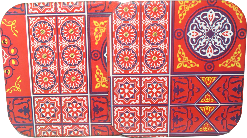 حامل أواني ساخنة مربع ، 2 قطعة ، خيامي ، موديل 26