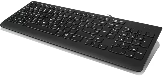 لوحة مفاتيح سلكية لينوفو 300 ، تصميم ازرار مريحة ، أسود ، GX30M39656