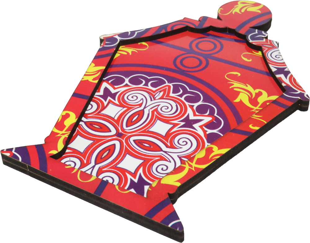 طبق تسالي شكل فانوس رمضان ، خيامي ، موديل 24