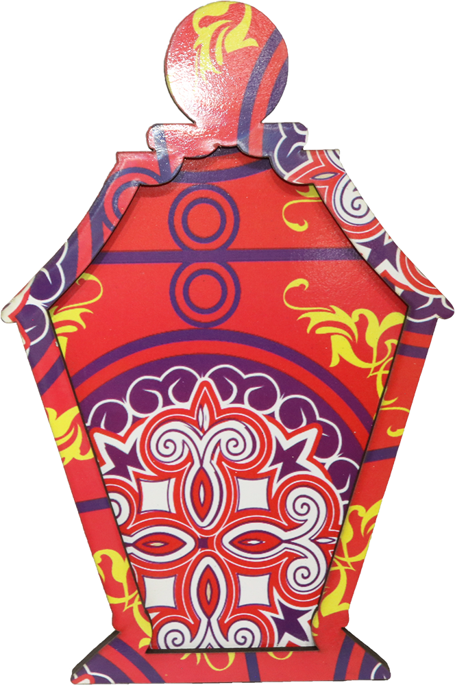 طبق تسالي شكل فانوس رمضان ، خيامي ، موديل 24