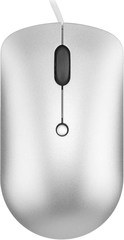 ماوس سلكي لينوفو صغير الحجم 540، منفذ USB-C، رمادي فاتح