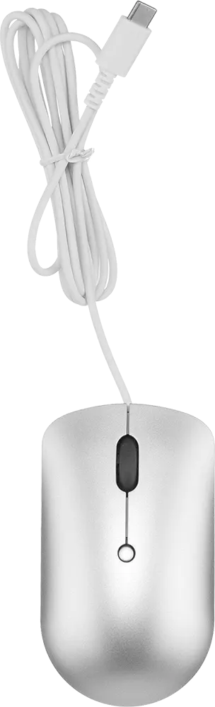 ماوس سلكي لينوفو صغير الحجم 540، منفذ USB-C، رمادي فاتح