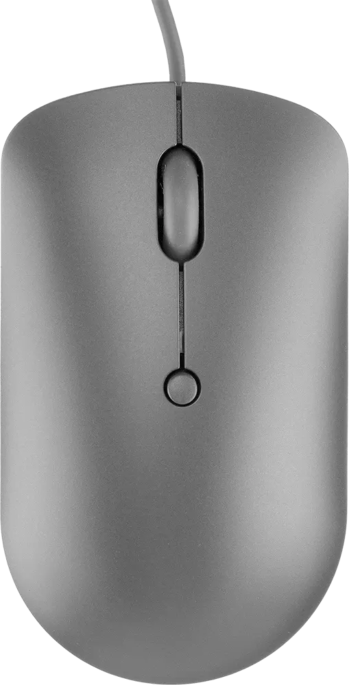 ماوس سلكي لينوفو صغير الحجم 540، منفذ USB-C،  دقة 2400 نقطة في البوصة، رمادي غامق