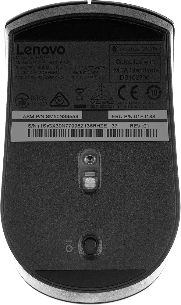 ماوس لاسلكي لينوفو 510 ، 1200 نقطة في البوصة، 2.4 جيجا هرتز، اسود