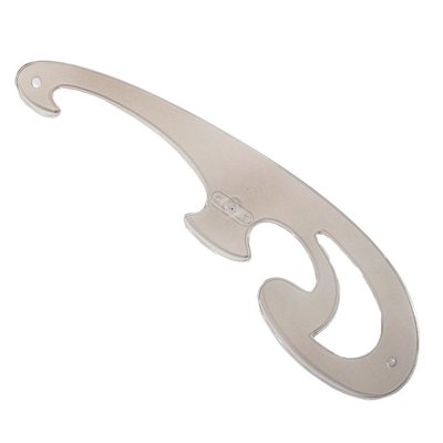 مسطرة منحنيات هندسية، حجم صغير، شفافة KR3300منحنيات فرنسية شفافة KR3300