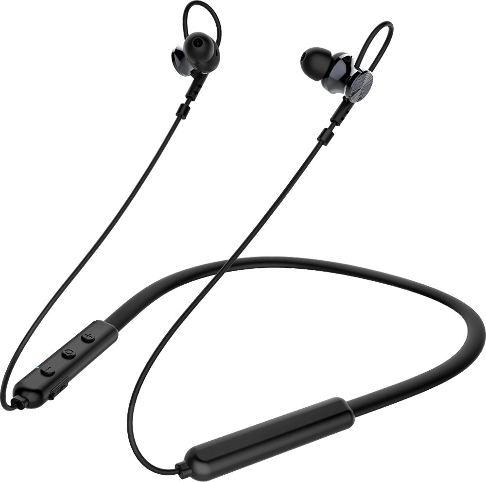 سماعة أذن لاسلكية نك باند ميدياتك ، بلوتوث 5.0 ، ميكروفون مدمج ، أسود ، MT-S55