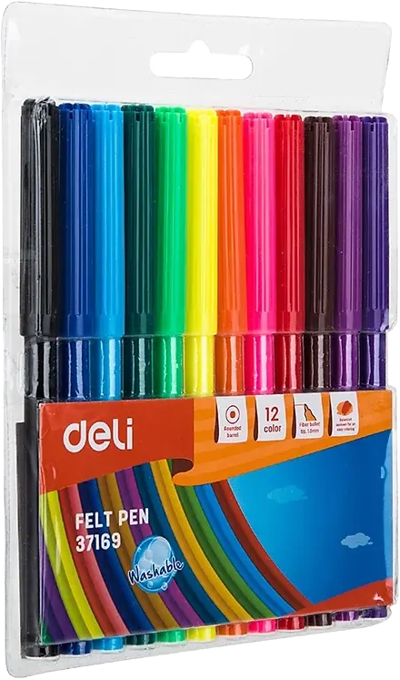 علبة الوان فلوماستر ديلي ، 12 لون ، 1 ملي، ألوان متعددة، موديل 37169