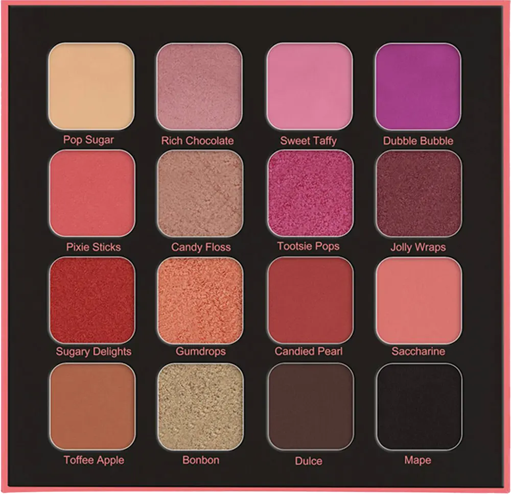 باليت اي شادو فوريفر 52 شوجر بريز، 16 لون