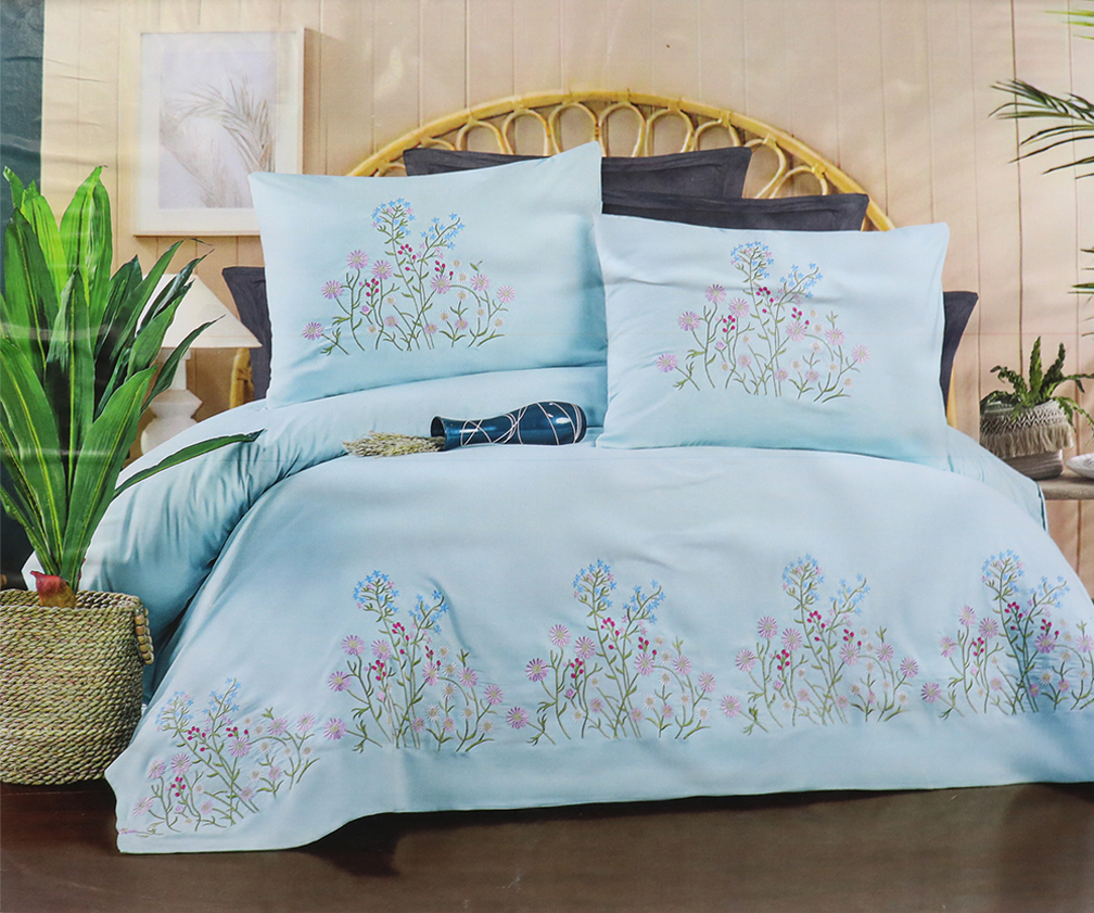 طقم ملاية سرير البيت الراقى ، مكون من 5 قطع ، مقاس 240*240 سم ، ألوان متعددة ، موديل 22