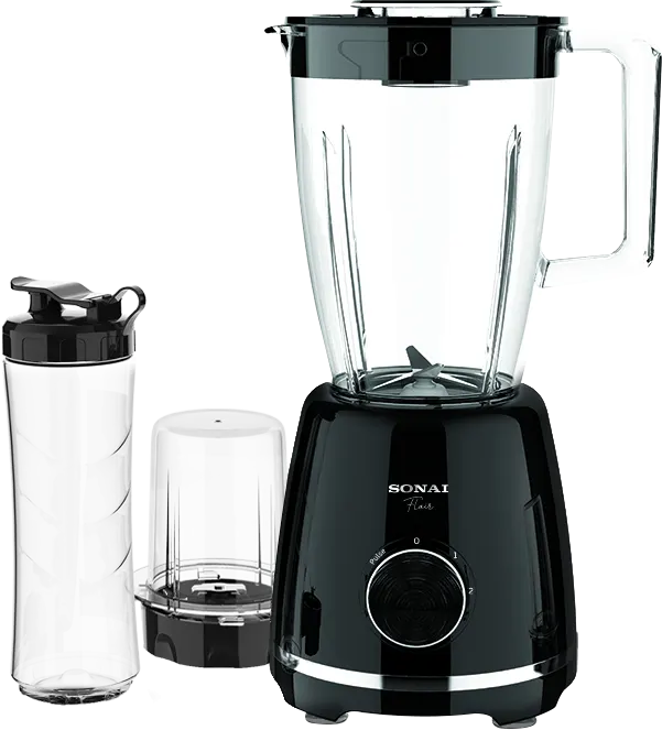 خلاط كهربائي سوناي فلير 3 *1، 500 وات، 1.5 لتر، مطحنة، أسود ،SH.6060