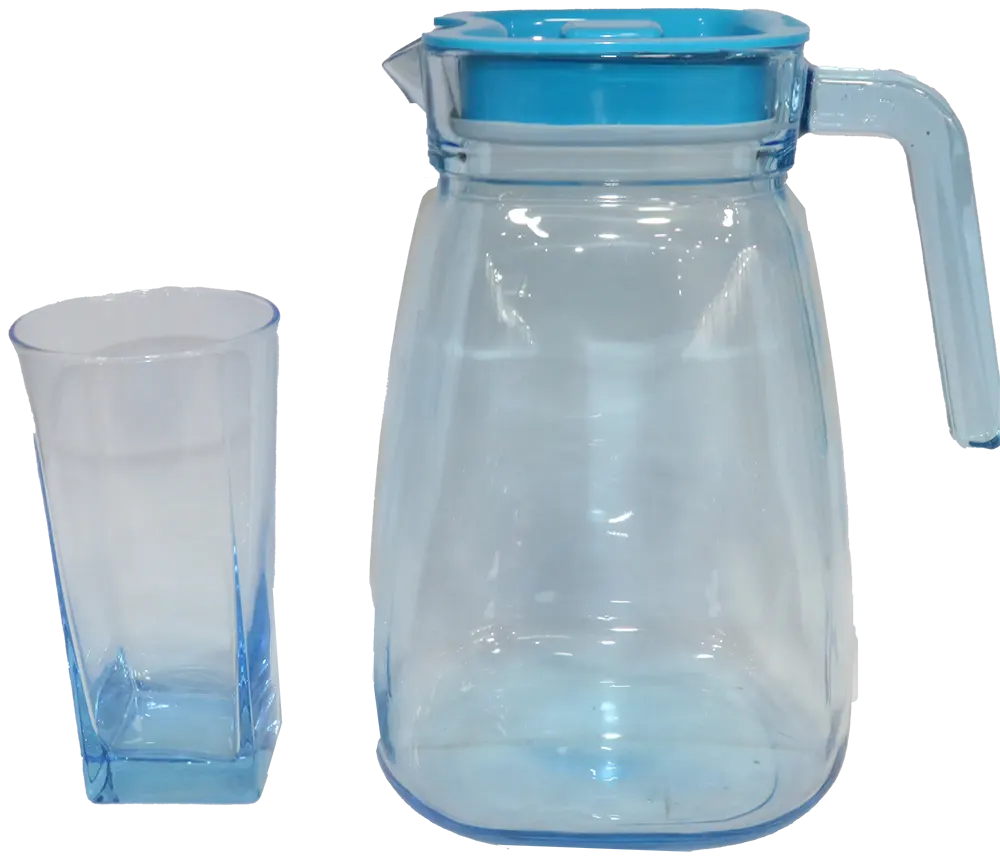 طقم شربات كاري، مكون من 7 قطع ، دورق + 6 شوب ، لبني، موديل 907053