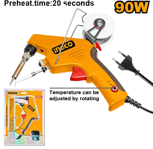 مسدس لحام قصدير انكو ، 90 وات ، برتقالي ، SI016732