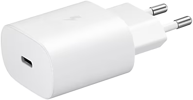 شاحن سامسونج فائق السرعة، 25 وات، PD تايب سي ، أبيض ، EP-TA800NBEGEU