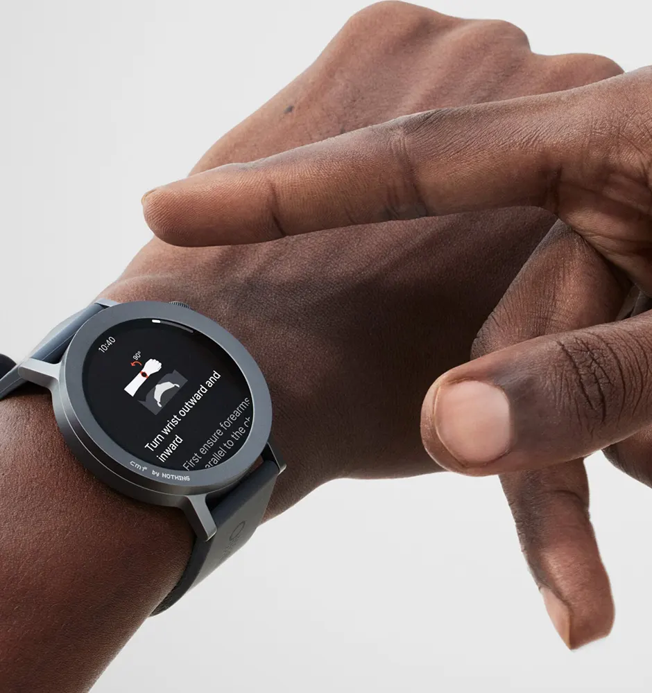 ساعة سي ام اف برو 2 الذكية ، 1.32 بوصة ، شاشة أموليد ، مكالمات بلوتوث ، مقاومة للماء ، رمادي غامق ، D398