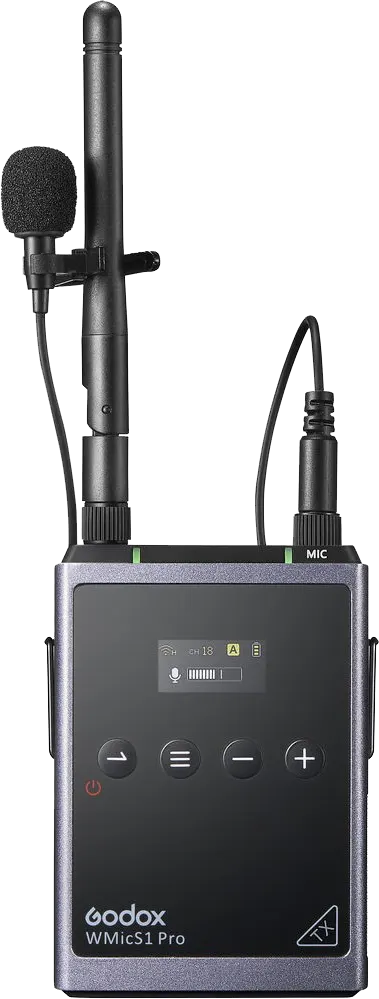 نظام ميكروفون لاسلكي UHF من جودوكس WMicS1 Kit 2، 3 قطع، أسود