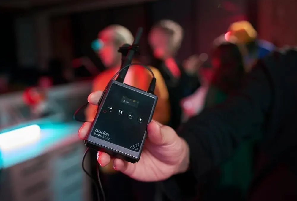 نظام ميكروفون لاسلكي UHF من جودوكس WMicS1 Kit 2، 3 قطع، أسود