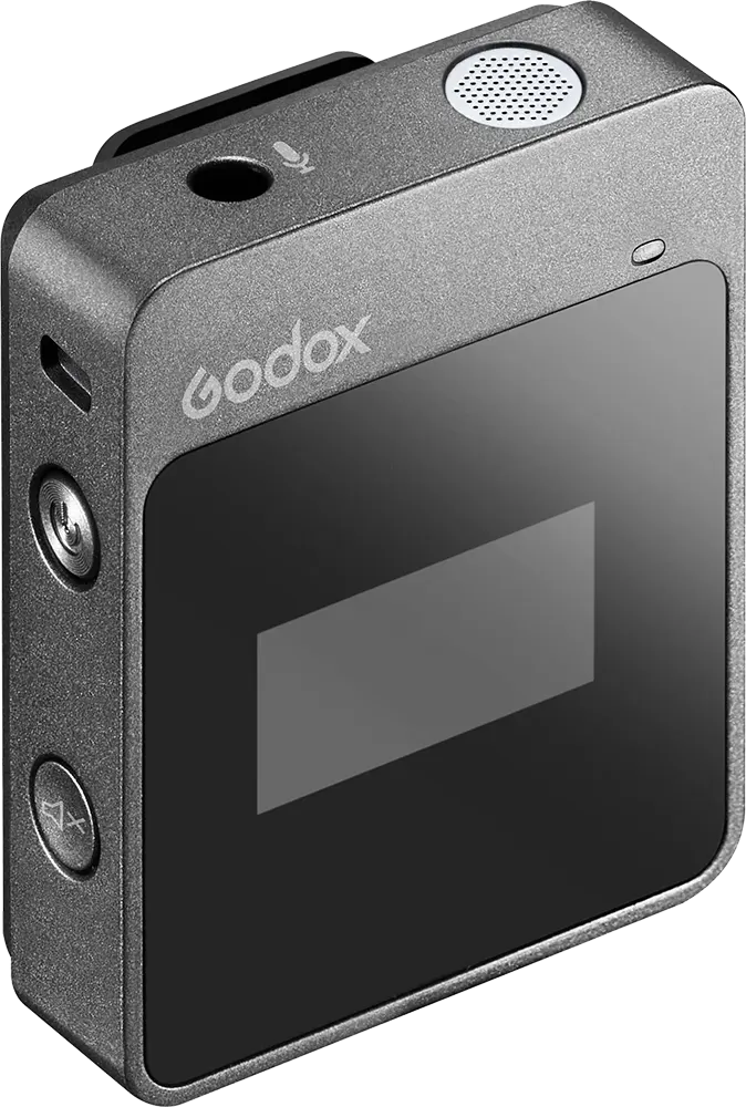 نظام ميكروفون لاسلكي رقمي مدمج من جودوكس موف لينك LT1، قابل لإعادة الشحن، 2.4 جيجاهرتز، للهواتف الذكية والأجهزة اللوحية، أسود